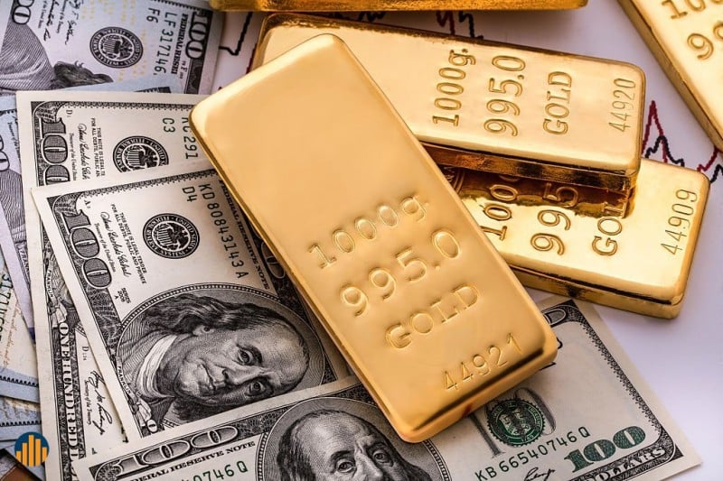 همبستگی منفی دلار و طلا
